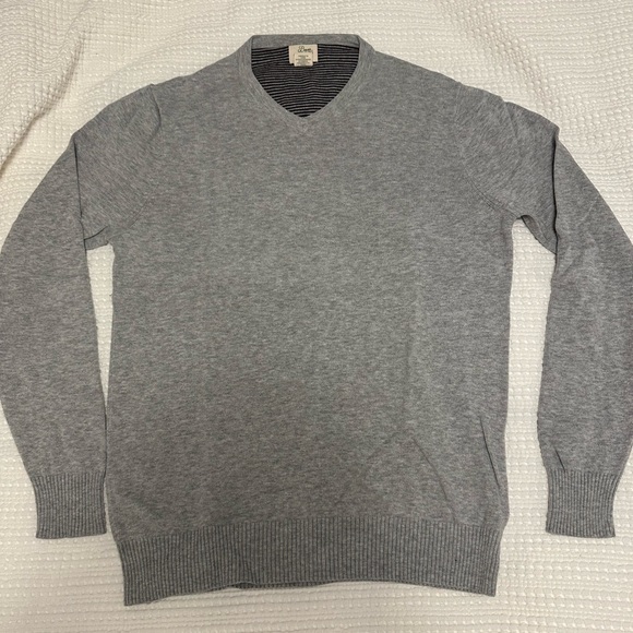 Bowen & Wright Men’s Cotton V-Neck Sweater (S) - Picture 2 of 4